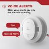 imageKidde Hardwired Smoke Detector 10Year Battery Backup Voice Alerts Interconnectable LED Warning Light Indicators