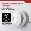 imageKidde Hardwired Smoke Detector AA Battery Backup Interconnectable LED Warning Light Indicators 4 Pack4 Pack