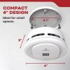 imageKidde Smoke Detector 4Inch Compact AA Battery Powered