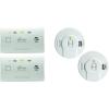 imageKidde Carbon Monoxide Detector with 10Year Battery 3 LEDs Replacement Indicator TestReset Button2 packs