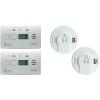 imageKidde Carbon Monoxide Detector with 10Year Battery Digital Display 3 LEDs Replacement Indicator Peak Level Memory 2 Pack2 packs