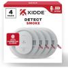 imageKidde Hardwired Smoke Detector 10Year Battery Backup Interconnectable LED Warning Light Indicators 2 Pack4 Pack