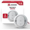 imageKidde Hardwired Smoke Detector 10Year Battery Backup Voice Alerts Interconnectable LED Warning Light Indicators