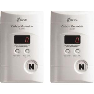 imageKidde Carbon Monoxide Detector Plug In Wall with 9Volt Battery Backup Digital LED Display2 Pack