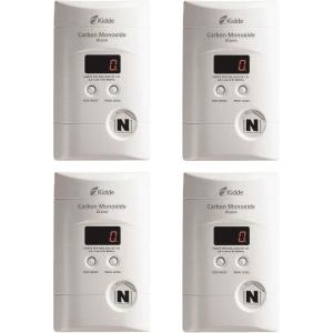 imageKidde Carbon Monoxide Detector Plug In Wall with 9Volt Battery Backup Digital LED Display4 Pack