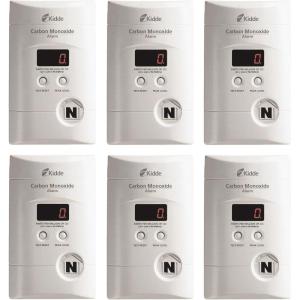 imageKidde Carbon Monoxide Detector Plug In Wall with 9Volt Battery Backup Digital LED Display6 Pack