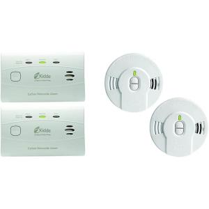 imageKidde Carbon Monoxide Detector with 10Year Battery 3 LEDs Replacement Indicator TestReset Button2 packs