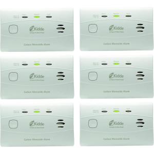 imageKidde Carbon Monoxide Detector with 10Year Battery 3 LEDs Replacement Indicator TestReset Button6 packs