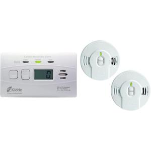 imageKidde Carbon Monoxide Detector with 10Year Battery Digital Display 3 LEDs Replacement Indicator Peak Level Memory 2 Pack1 pack