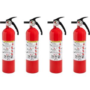 imageKidde Fire Extinguisher for Home 1A10BC Dry Chemical Extinguisher Red Mounting Bracket Included 4 Pack4 pack