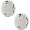 imageKidde Hardwired Smoke ampamp Carbon Monoxide Detector AA Battery Backup Smoke Alarm Interconnectable LED Warning Light Indicators 2 Pack6th Edition
