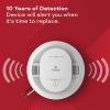 imageKidde Hardwired Smoke ampamp Carbon Monoxide Detector AA Battery Backup Voice Alerts Interconnectable LED Warning Light Indicators White6th Edition