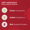 imageKidde Hardwired Smoke ampamp Carbon Monoxide Detector AA Battery Backup Voice Alerts Interconnectable LED Warning Light Indicators White6th Edition