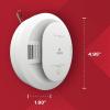 imageKidde Hardwired Smoke ampamp Carbon Monoxide Detector AA Battery Backup Voice Alerts Interconnectable LED Warning Light Indicators White6th Edition