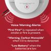 imageKidde Hardwired Smoke ampamp Carbon Monoxide Detector AA Battery Backup Voice Alerts Interconnectable LED Warning Light Indicators White6th Edition
