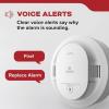 imageKidde Smoke Detector 10Year Battery Powered Voice Alerts LED Warning Light IndicatorsWhite