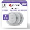 imageKidde Smoke ampamp Carbon Monoxide Detector 10Year Battery Powered LED Warning Light Indicators 4 Pack9th Edition