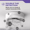 imageKidde Smoke ampamp Carbon Monoxide Detector 10Year Battery Powered Voice Alerts LED Warning Light Indicators 2 Pack9th Edition