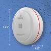 imageKidde WiFi Water Leak Detector ampamp Freeze Alarm Alexa Device Smart Leak Detector for Homes with App AlertsWhite