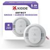 imageKidde Hardwired Smoke ampamp Carbon Monoxide Detector 10Year Battery Backup Voice Alerts Interconnectable LED Warning Light Indicators 2 Pack1 Pack