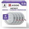 imageKidde Hardwired Smoke ampamp Carbon Monoxide Detector 10Year Battery Backup Voice Alerts Interconnectable LED Warning Light Indicators 2 Pack4 Pack