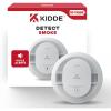 imageKidde Smoke Detector 10Year Battery Powered Voice Alerts LED Warning Light IndicatorsWhite