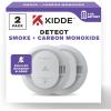 imageKidde Smoke ampamp Carbon Monoxide Detector AA Battery Powered LED Warning Light Indicators 2 Pack2 Pack