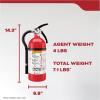 imageKidde Fire Extinguisher for Home ampamp Office Use 2A10BC 713 Lbs Hose ampamp Wall Mount Included