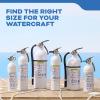 imageKidde Mariner 10 Marine Fire Extinguisher for Boats ampamp Watercrafts 10BC 4 Lbs Coast Guard Approved Strap Bracket Included WhiteMAR110