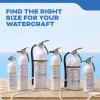 imageKidde Mariner 10 Marine Fire Extinguisher for Boats ampamp Watercrafts 10BC 4 Lbs Coast Guard Approved Strap Bracket Included WhiteMAR210