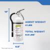 imageKidde Mariner 10 Marine Fire Extinguisher for Boats ampamp Watercrafts 10BC 4 Lbs Coast Guard Approved Strap Bracket Included WhiteMAR210