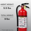 imageKidde Pro 210 2A10BC Fire Extinguisher Rechargeable MultiPurpose for Home ampamp Office 4 lbs Mounting Bracket Included  Red1 Pack