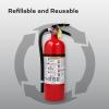 imageKidde Pro 210 2A10BC Fire Extinguisher Rechargeable MultiPurpose for Home ampamp Office 4 lbs Mounting Bracket Included  Red1 Pack