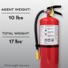 imageKidde Pro 210 2A10BC Fire Extinguisher Rechargeable MultiPurpose for Home ampamp Office 4 lbs Mounting Bracket Included  Red1 Pack