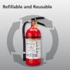 imageKidde Pro 210 2A10BC Fire Extinguisher Rechargeable MultiPurpose for Home ampamp Office 4 lbs Mounting Bracket Included  Red1 Pack