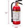 imageKidde Pro 210 2A10BC Fire Extinguisher Rechargeable MultiPurpose for Home ampamp Office 4 lbs Mounting Bracket Included  Red2 Pack
