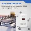 imageKidde Carbon Monoxide Detector Propane Natural Methane ampamp Explosive Gas Alarm Plugin Wall with 9Volt Battery Backup Digital LED DisplayClamshell Packaging