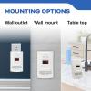 imageKidde Carbon Monoxide Detector Propane Natural Methane ampamp Explosive Gas Alarm Plugin Wall with 9Volt Battery Backup Digital LED DisplayFrustration Free Packaging
