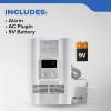 imageKidde Carbon Monoxide Detector Propane Natural Methane ampamp Explosive Gas Alarm Plugin Wall with 9Volt Battery Backup Digital LED DisplayFrustration Free Packaging