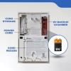imageKidde Carbon Monoxide Detector Propane Natural Methane ampamp Explosive Gas Alarm Plugin Wall with 9Volt Battery Backup Digital LED DisplayFrustration Free Packaging