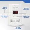 imageKidde Carbon Monoxide Detector Propane Natural Methane ampamp Explosive Gas Alarm Plugin Wall with 9Volt Battery Backup Digital LED DisplayFrustration Free Packaging