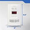 imageKidde Carbon Monoxide Detector Propane Natural Methane ampamp Explosive Gas Alarm Plugin Wall with 9Volt Battery Backup Digital LED DisplayFrustration Free Packaging