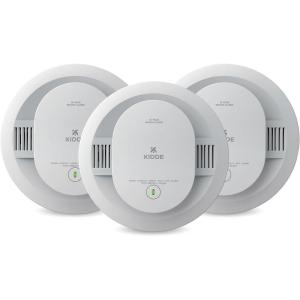 imageKidde Smoke Detector for Home 10Year Battery Powered Voice Alerts LED Light Notifications 3Pack3 Pack