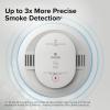 imageKidde Smart Smoke Detector Ring App Enabled for RealTime Notifications Hardwired Alarm AA Backup BatterySmoke Detector