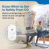 image:imageKidde Carbon Monoxide Detector Plugin Carbon Monoxide Detector with AA Battery Backup 85 dB Alarm Rotating Plug LED Status Light Indicators 5th Edition COP1 Pack