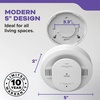 image:imageKidde Smoke and Carbon Monoxide Detector AA BatteryPowered WireFree Interconnect Voice Alerts LED Status Light 85 dB Alarm 5inches 30CUDRVRFAA BatteryPowered