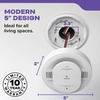 image:imageKidde Smoke and Carbon Monoxide Detector AA BatteryPowered WireFree Interconnect Voice Alerts LED Status Light 85 dB Alarm 5inches 30CUDRVRFHardwired with AA Battery Backup