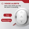 image:imageKidde Smoke and Carbon Monoxide Detector AA BatteryPowered WireFree Interconnect Voice Alerts LED Status Light 85 dB Alarm 5inches 30CUDRVRFHardwired with AA Battery Backup
