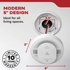 image:imageKidde Smoke and Carbon Monoxide Detector AA BatteryPowered WireFree Interconnect Voice Alerts LED Status Light 85 dB Alarm 5inches 30CUDRVRFHardwired with AA Battery Backup