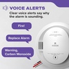 image:imageKidde Smoke and Carbon Monoxide Detector AA BatteryPowered WireFree Interconnect Voice Alerts LED Status Light 85 dB Alarm 5inches 30CUDRVRFHardwired with AA Battery Backup